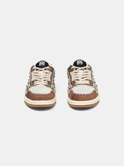 Stud Skel Top Low - Dark Brown | Amiri Online