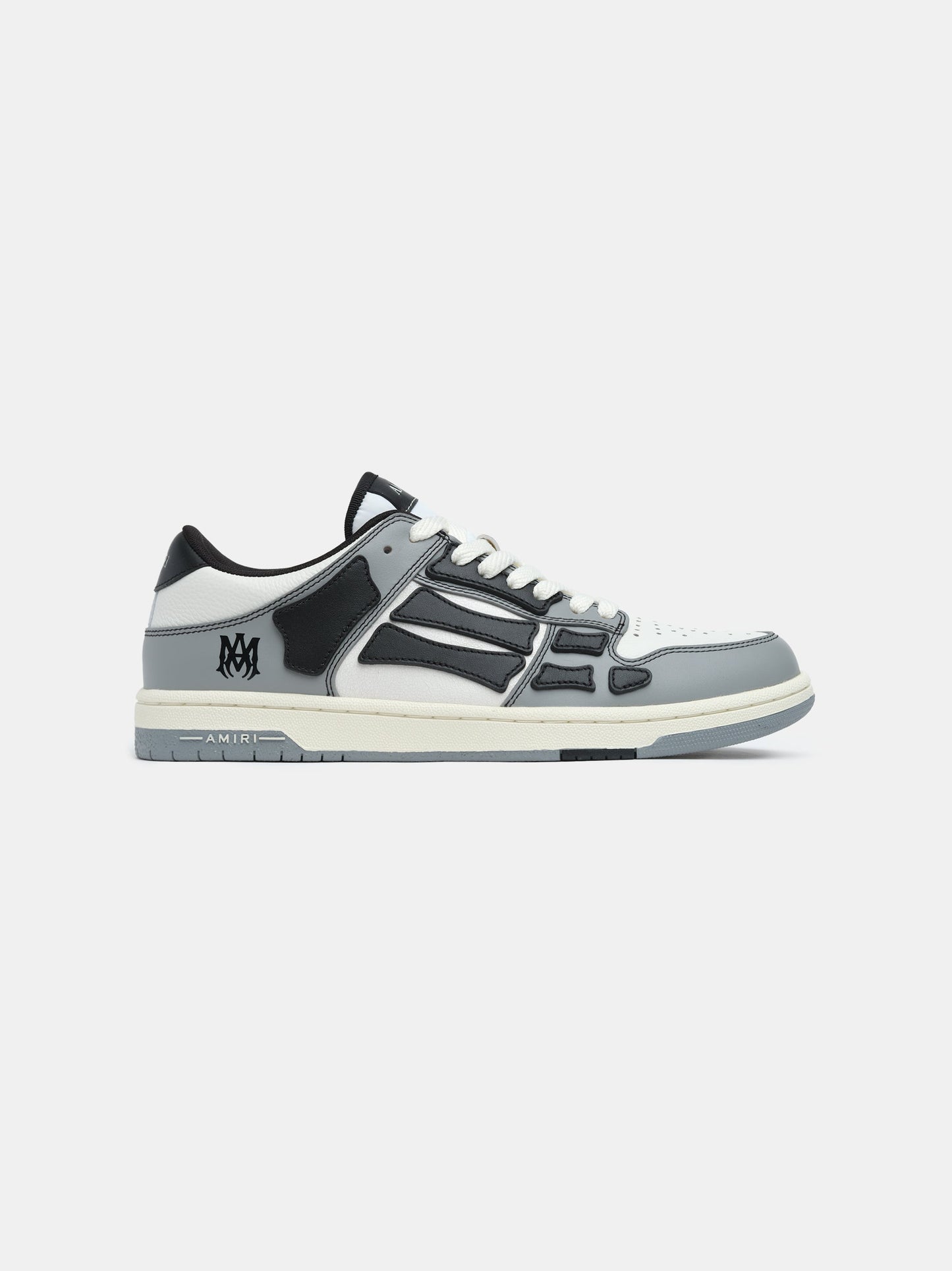 Varsity Skel-Top Low - Black | Amiri Value