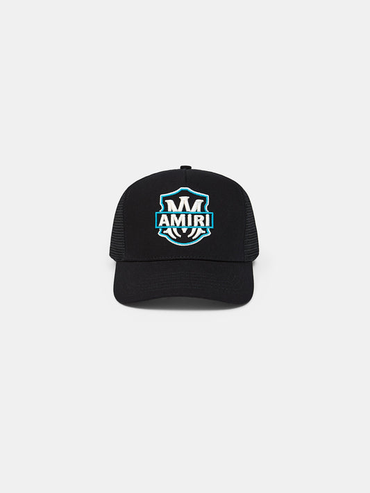 Ma Emblem Trucker Hat - Black | Amiri Best Seller