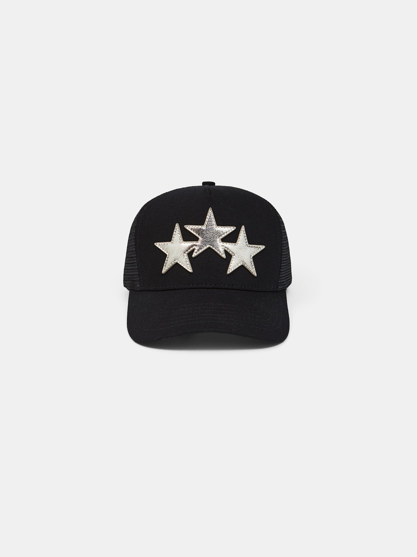 3 Star Metallic Trucker Hat - Black/Silver | Amiri Value