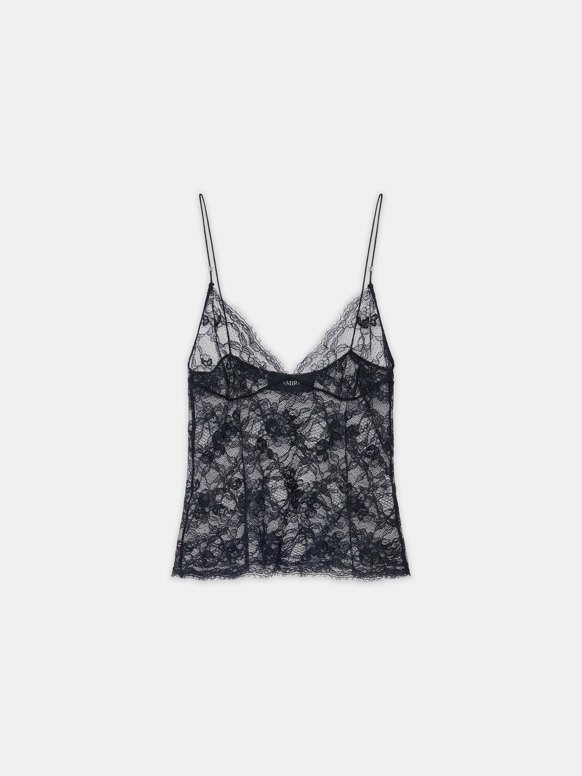 Lace Cami Top - Black | Amiri Sale
