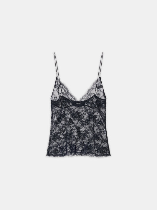 Lace Cami Top - Black | Amiri Sale