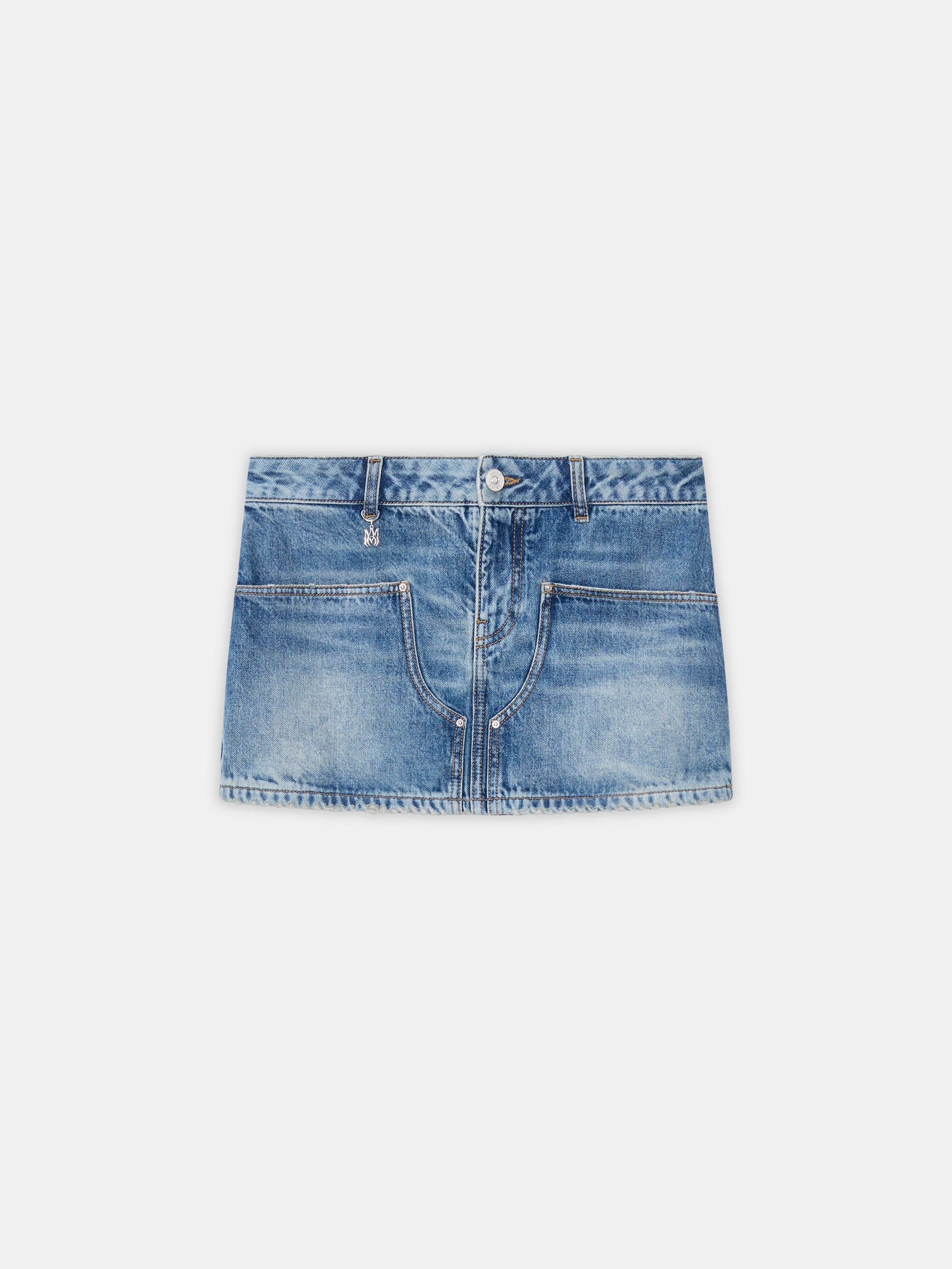 Denim Carpenter Mini Skirt - Classic Antique Indigo | Amiri Affordable