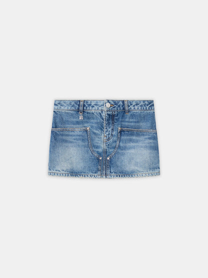 Denim Carpenter Mini Skirt - Classic Antique Indigo | Amiri Affordable