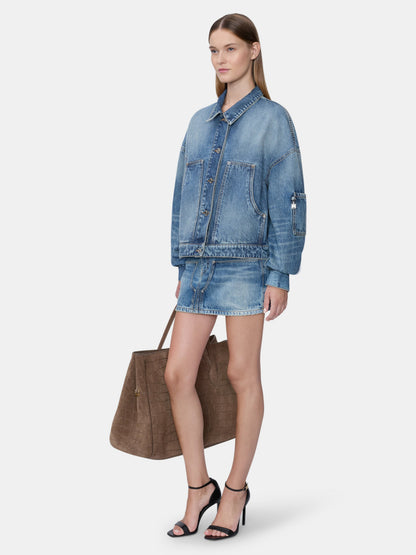 Denim Carpenter Mini Skirt - Classic Antique Indigo | Amiri Affordable