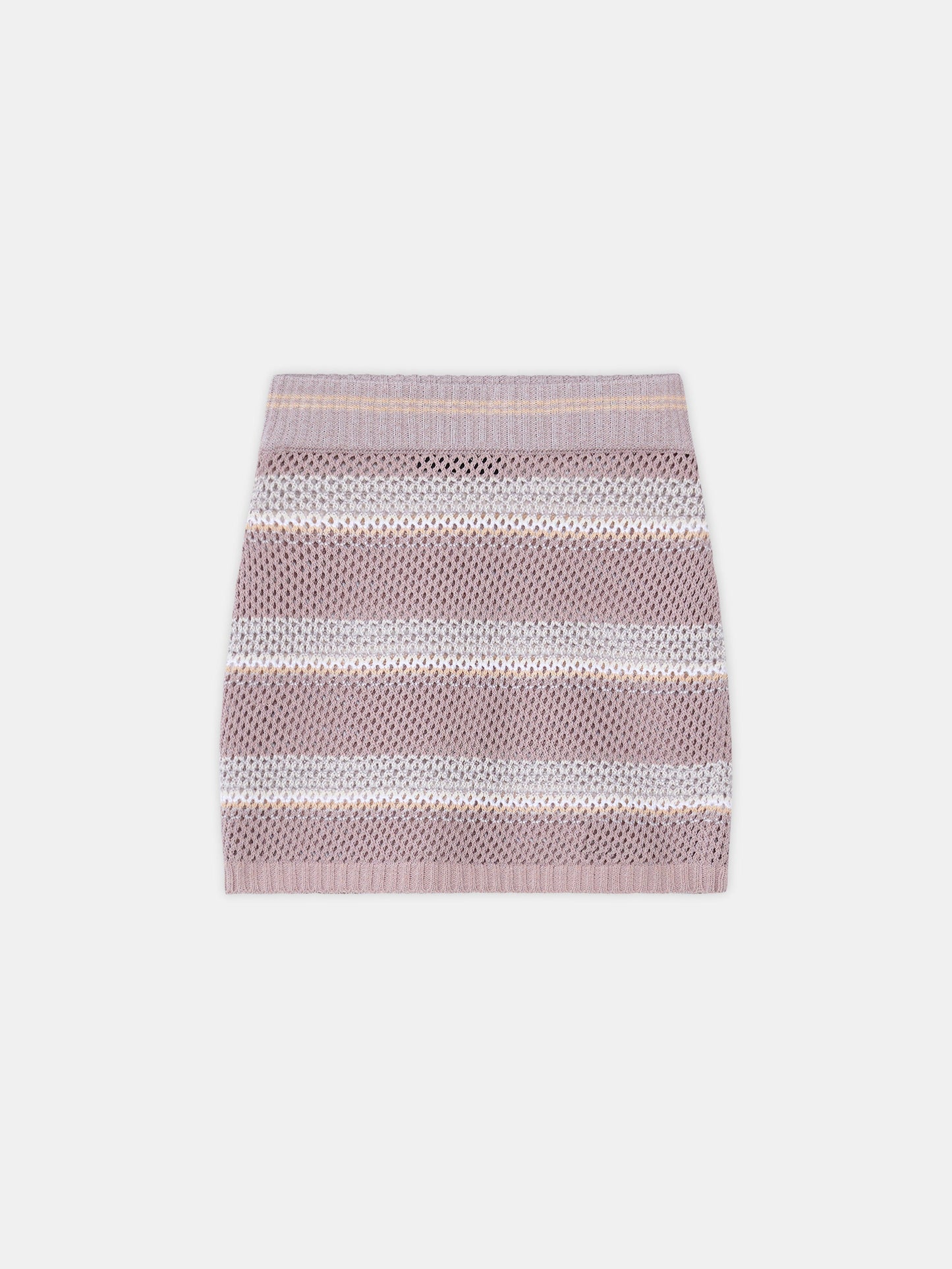 Ma Stripe Crochet Mini Skirt - Dusk | Amiri Featured