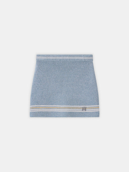 Ma Stripe Mini Skirt - Steel | Amiri Online