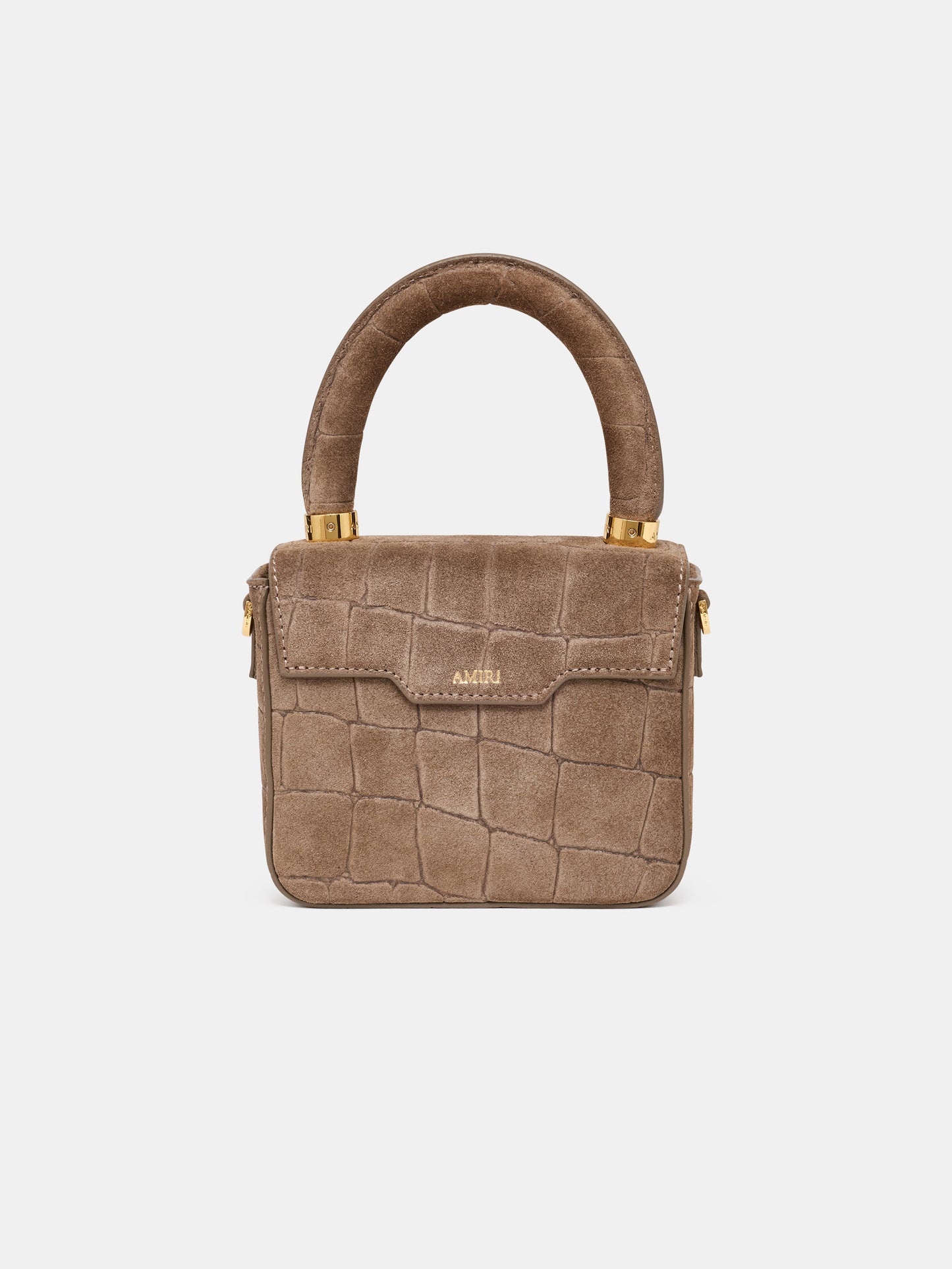 Croc Suede Micro Ma Bag - Dark Brown | Amiri Online