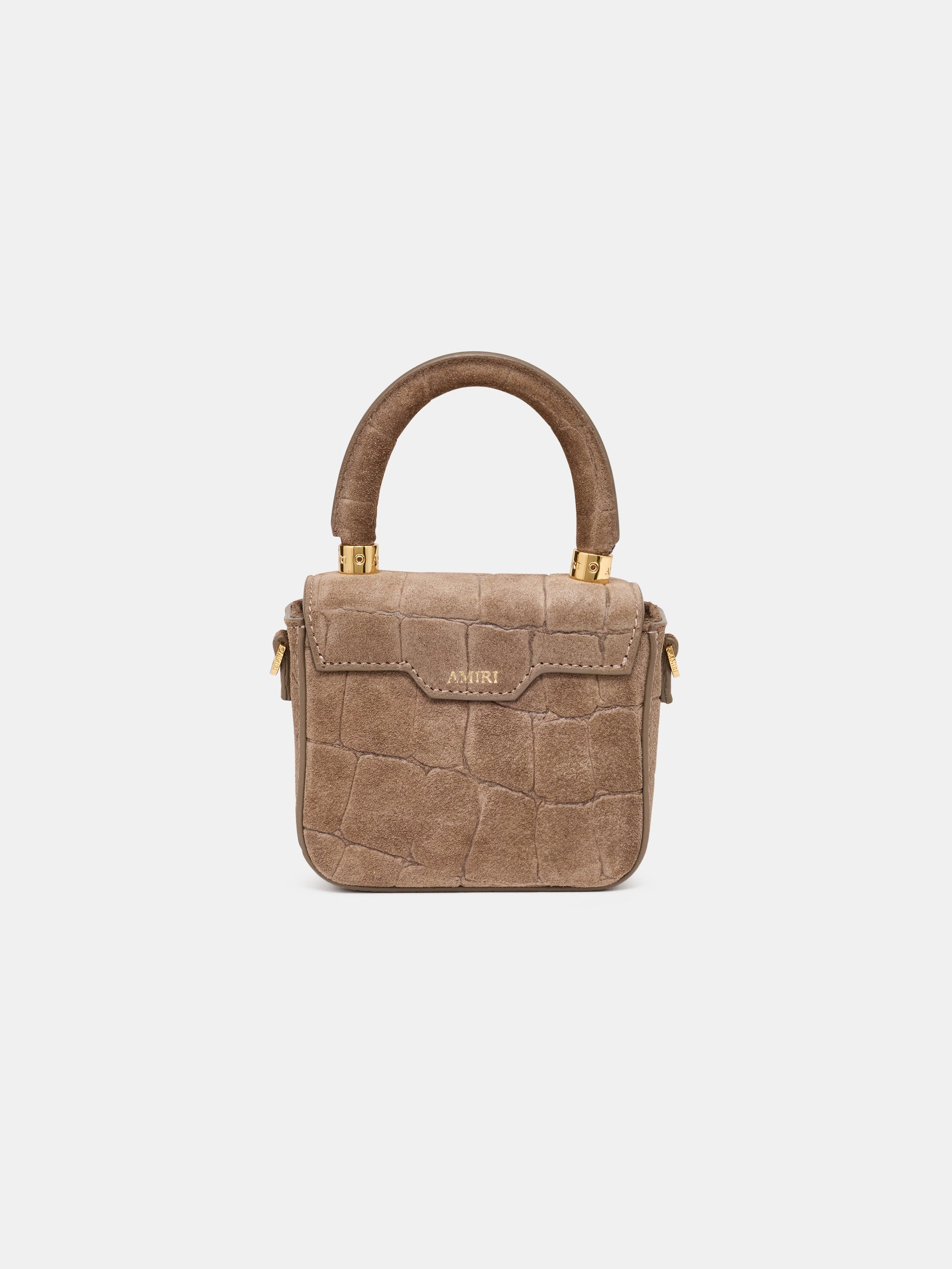 Croc Suede Nano Ma Bag - Dark Brown | Amiri Budget Friendly