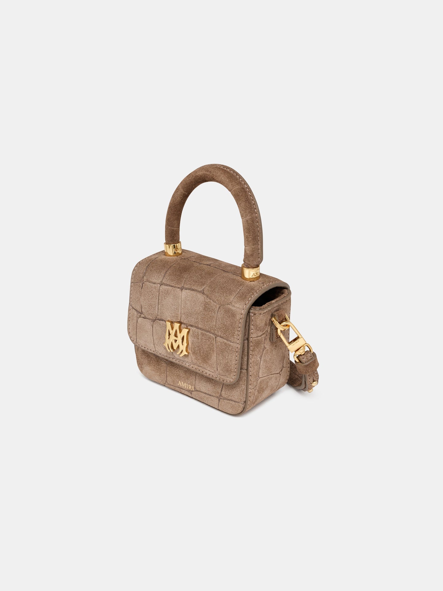 Croc Suede Nano Ma Bag - Dark Brown | Amiri Budget Friendly