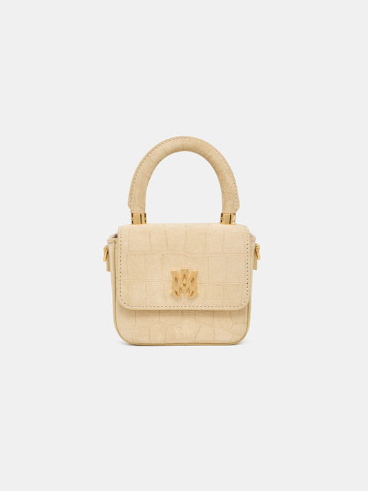 Croc Suede Nano Ma Bag - Taupe | Amiri Great Deal