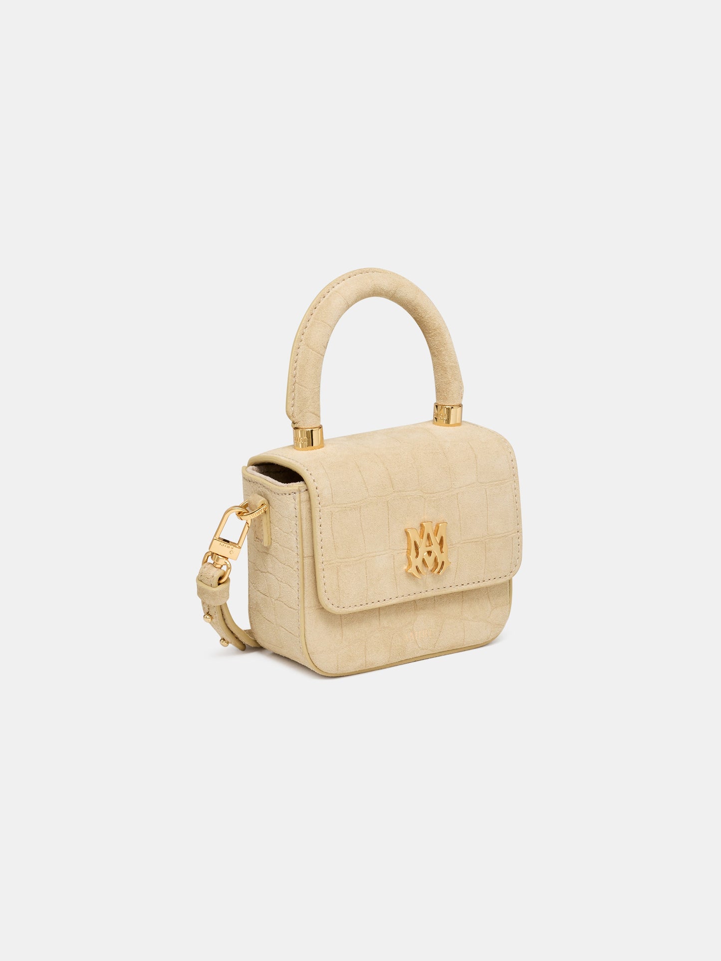 Croc Suede Nano Ma Bag - Taupe | Amiri Great Deal