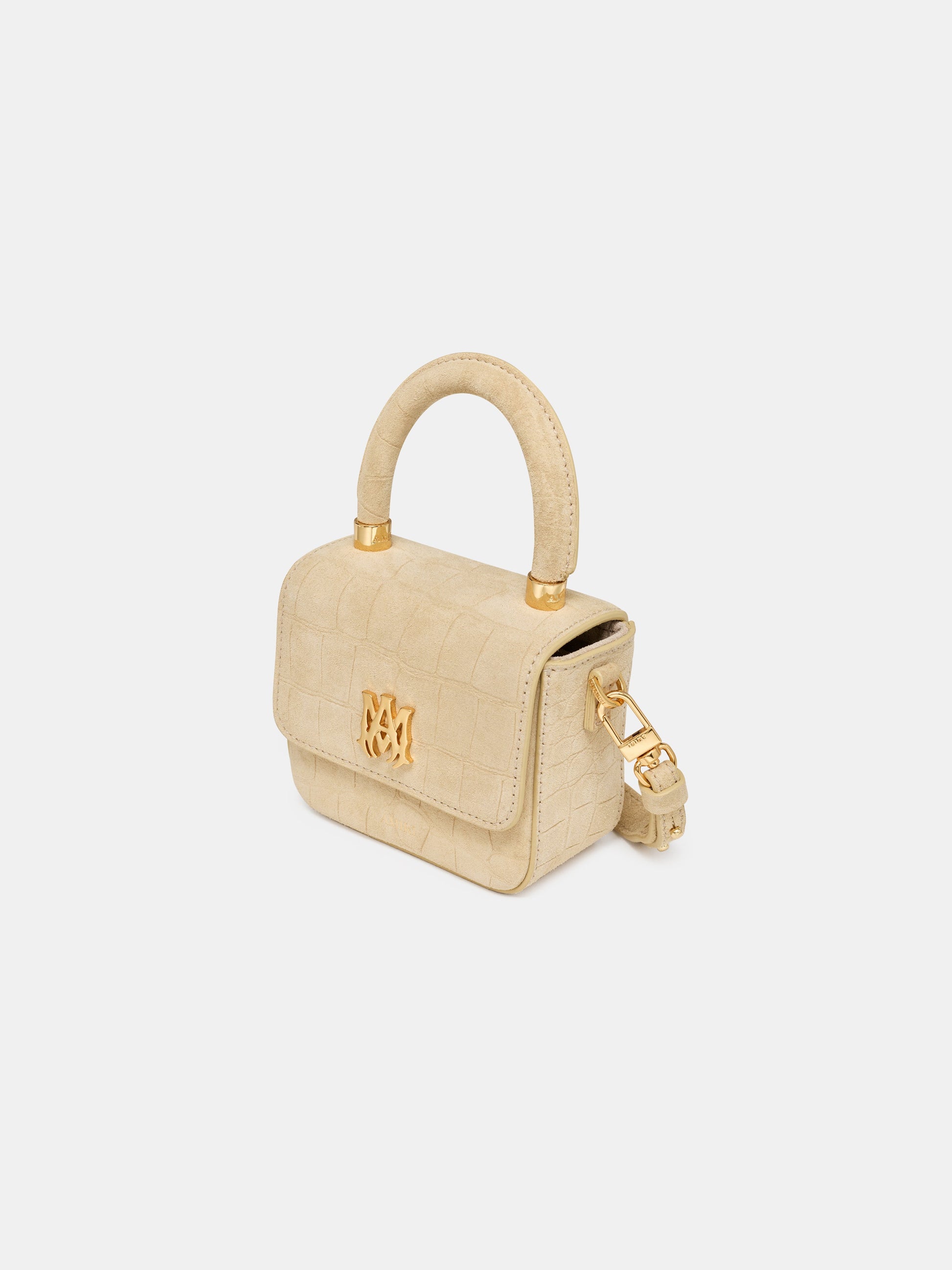 Croc Suede Nano Ma Bag - Taupe | Amiri Great Deal
