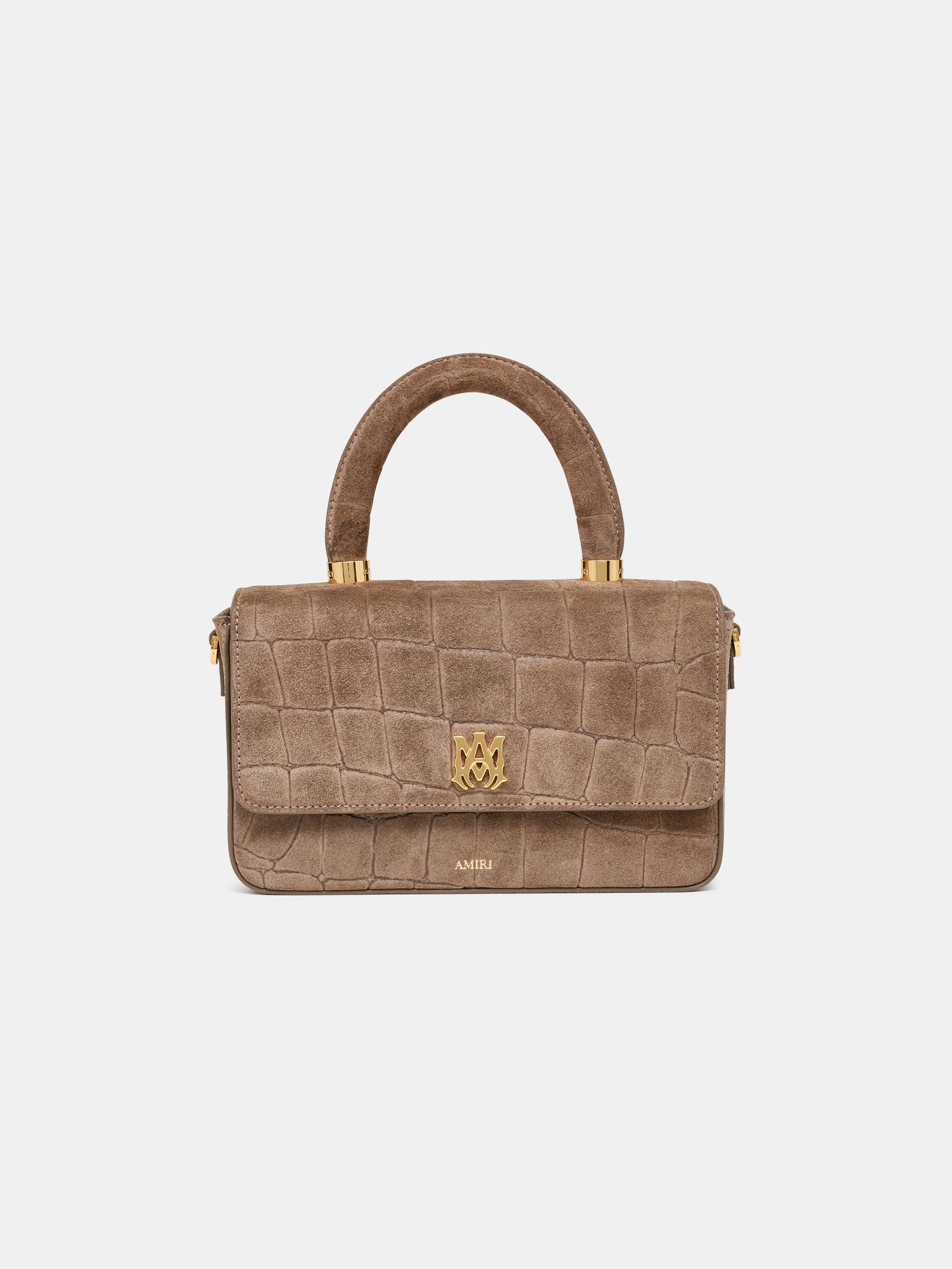 Croc Suede Long Ma Bag - Dark Brown | Amiri Featured