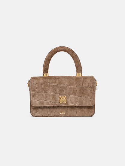 Croc Suede Long Ma Bag - Dark Brown | Amiri Featured