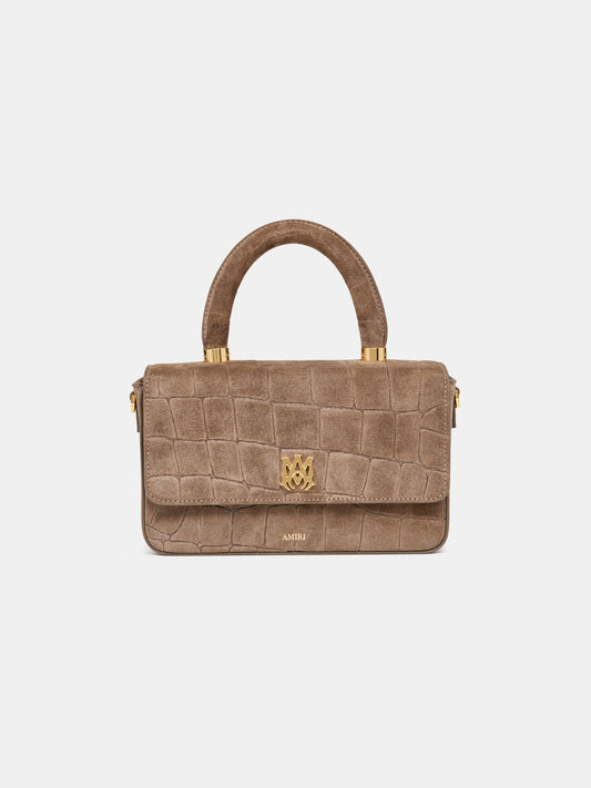 Croc Suede Long Ma Bag - Dark Brown | Amiri Featured