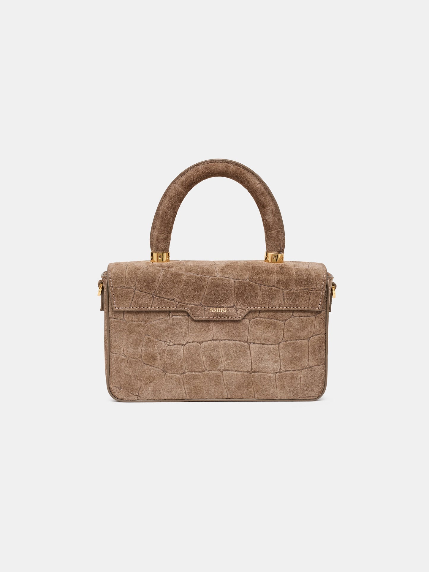 Croc Suede Long Ma Bag - Dark Brown | Amiri Featured