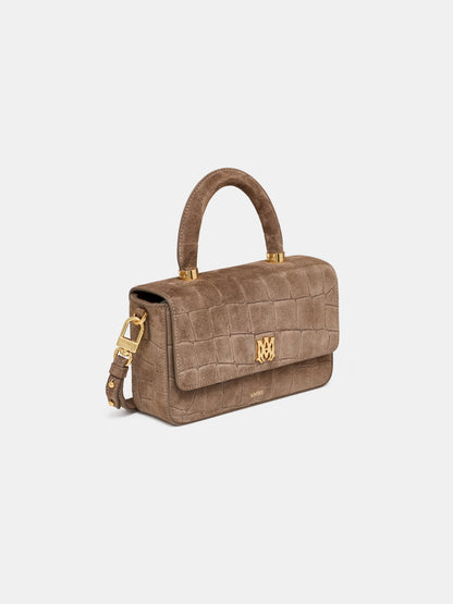 Croc Suede Long Ma Bag - Dark Brown | Amiri Featured