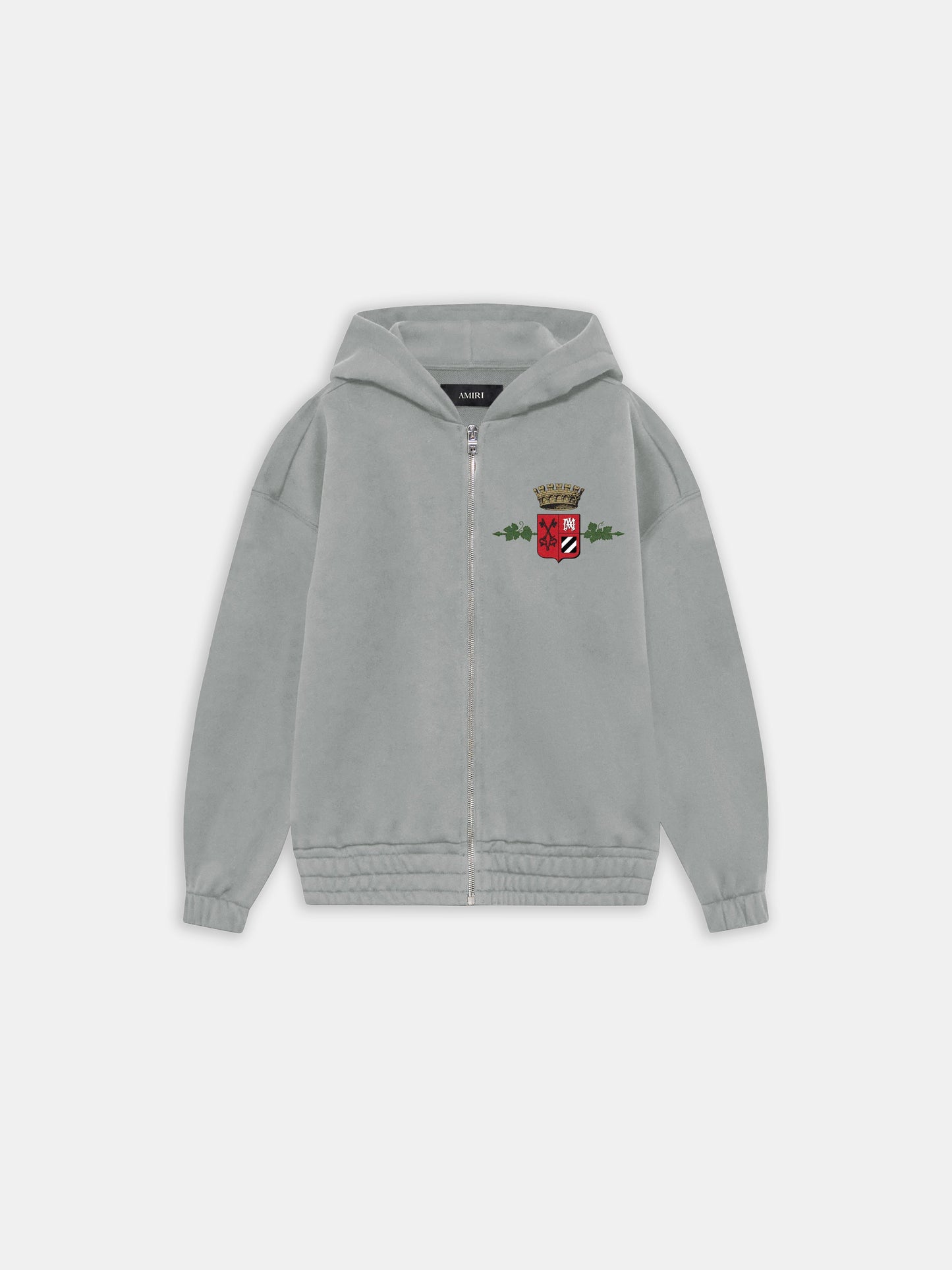 Chateau Crown Zip Up Hoodie - Grey | Amiri Special Offer