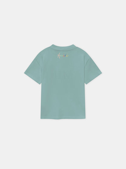 Ma Birds Tee - Ceramic Teal | Amiri Online