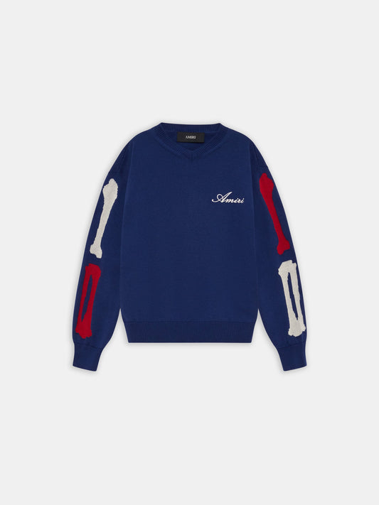 Bones Sweater - Midnight Blue | Amiri Great Deal