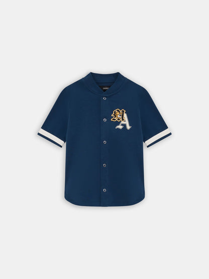 Varsity Patch Baseball Shirt - Dark Indigo | Amiri Special Offer
