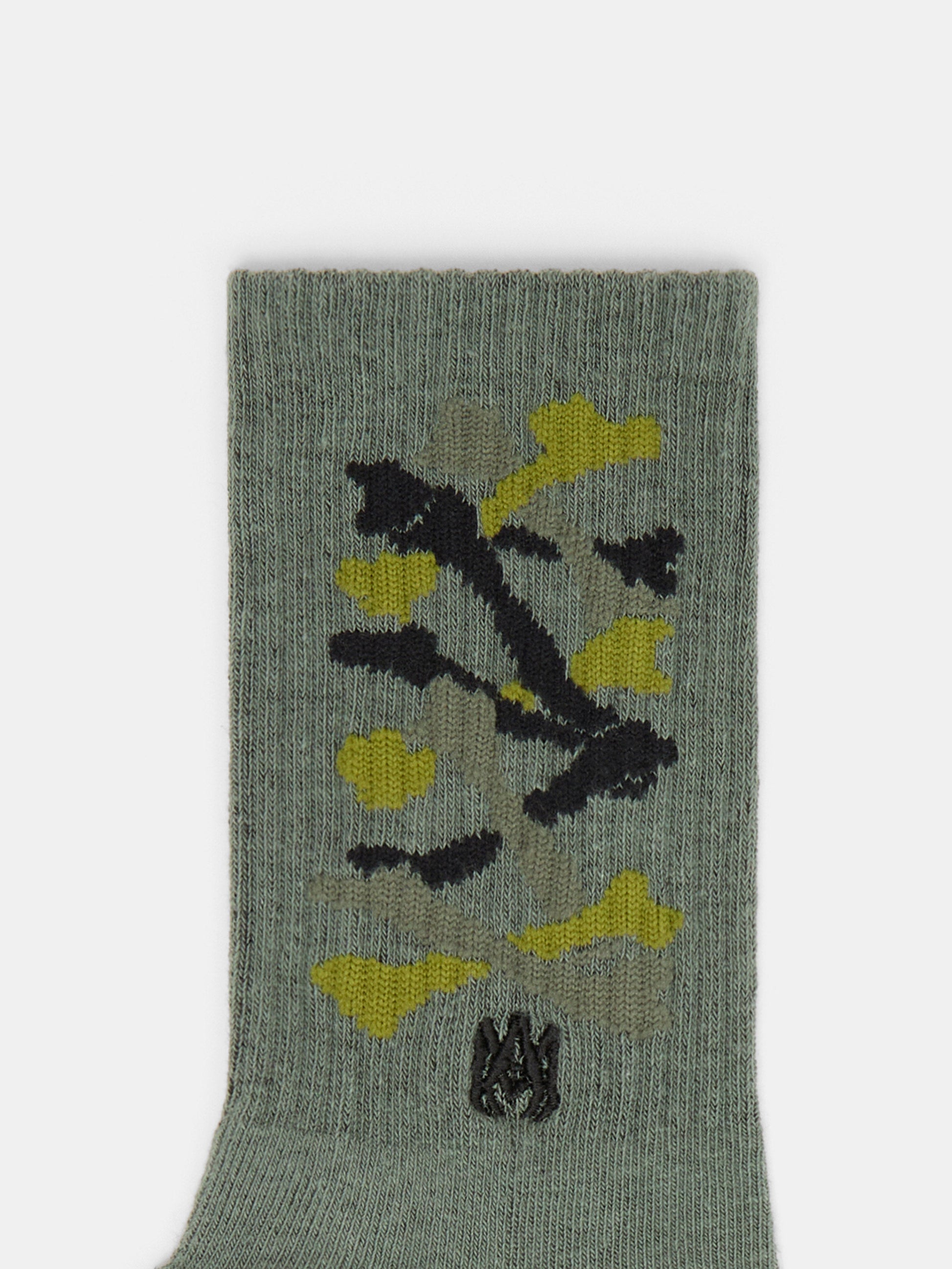 Stacked Bones Sock - Dark Sage | Amiri Best Seller