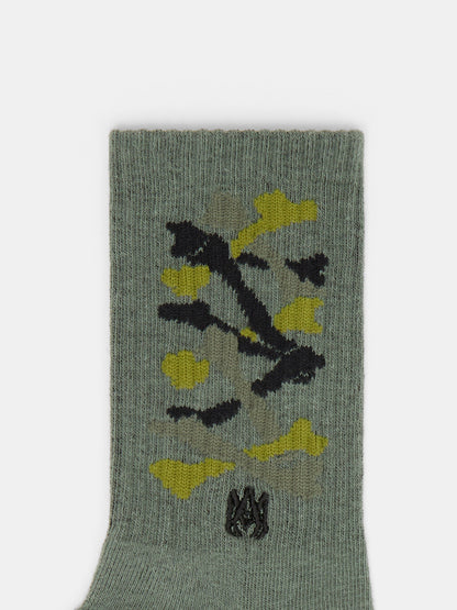 Stacked Bones Sock - Dark Sage | Amiri Best Seller