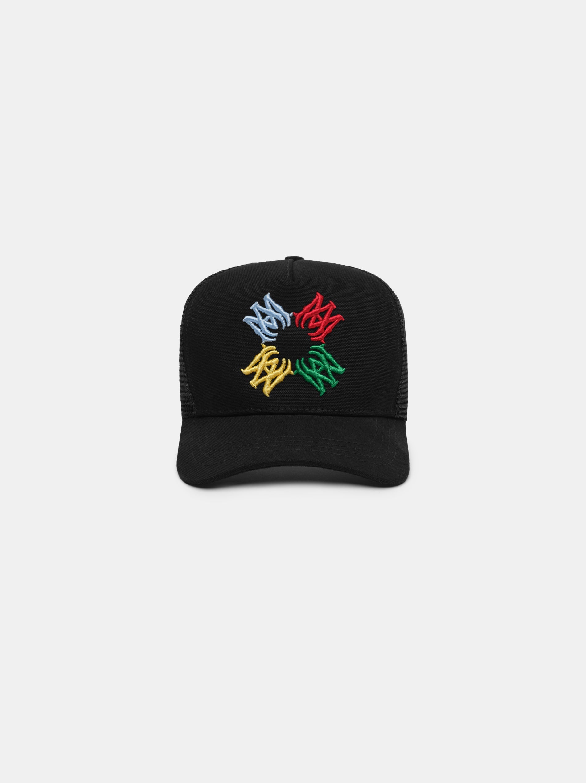 Scribble Ma Quad Trucker Hat - Black | Amiri Value