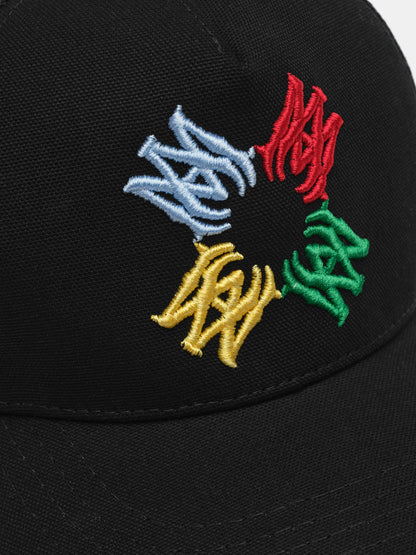Scribble Ma Quad Trucker Hat - Black | Amiri Value