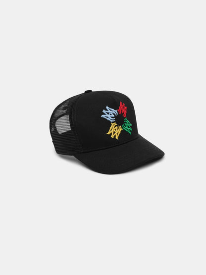 Scribble Ma Quad Trucker Hat - Black | Amiri Value
