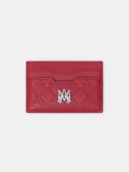 Ma Quad Leather Card Holder - Red Rose | Amiri Affordable