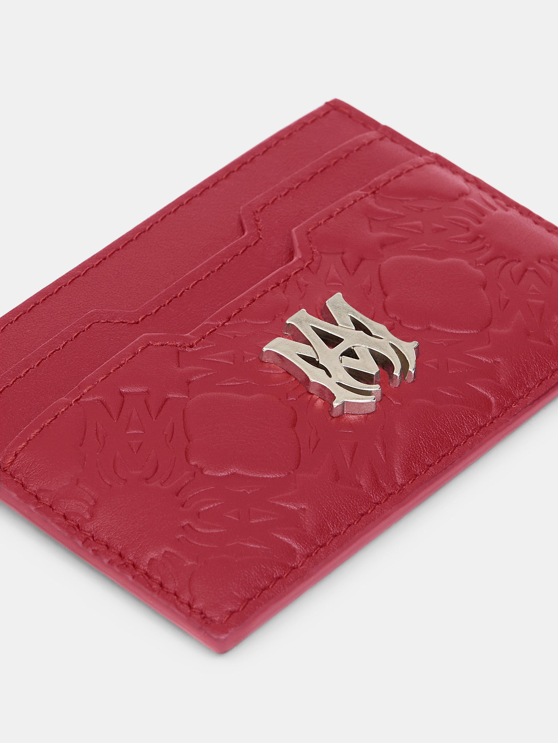 Ma Quad Leather Card Holder - Red Rose | Amiri Affordable