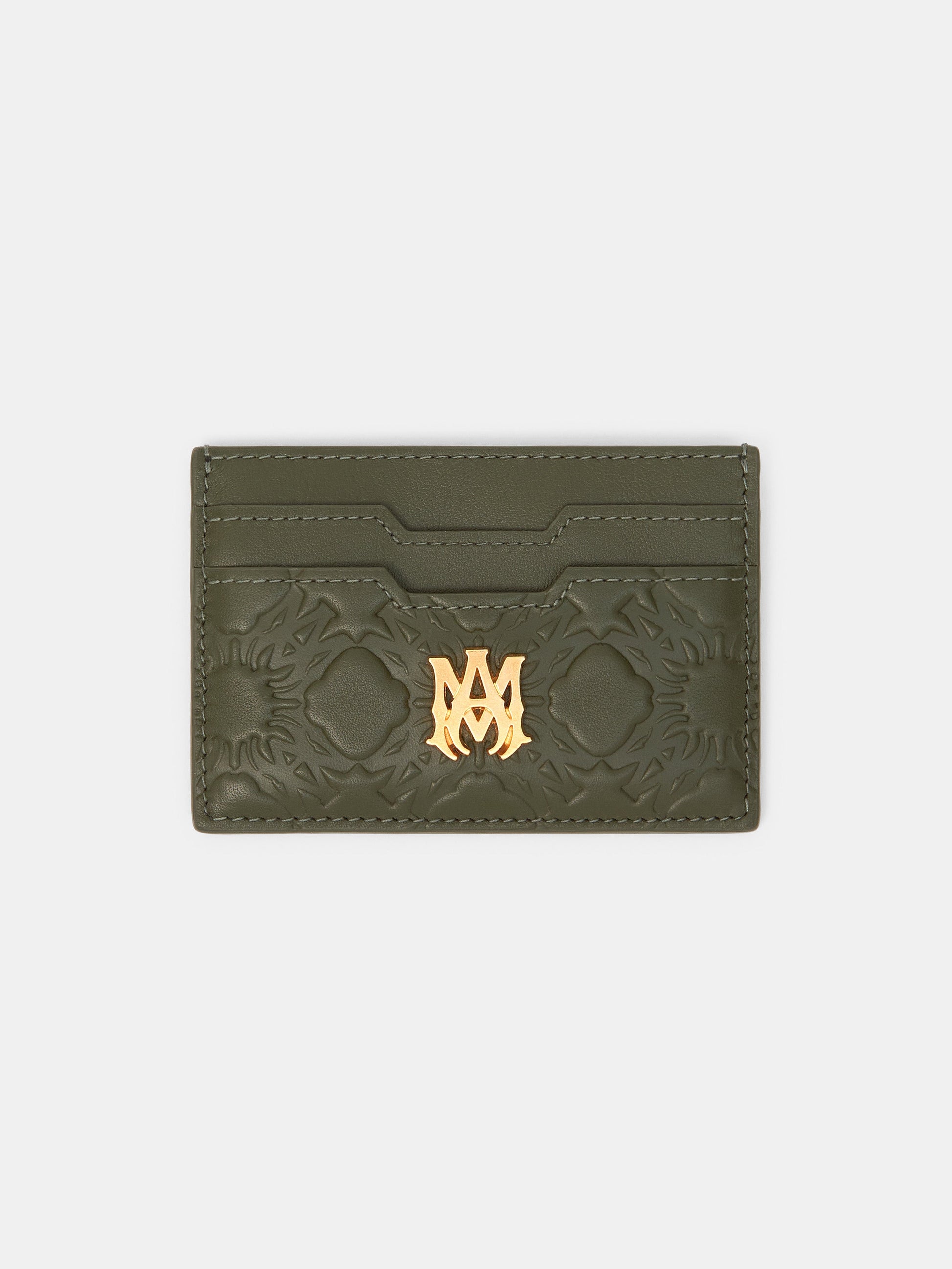 Ma Quad Leather Card Holder - Dark Sage | Amiri Great Deal