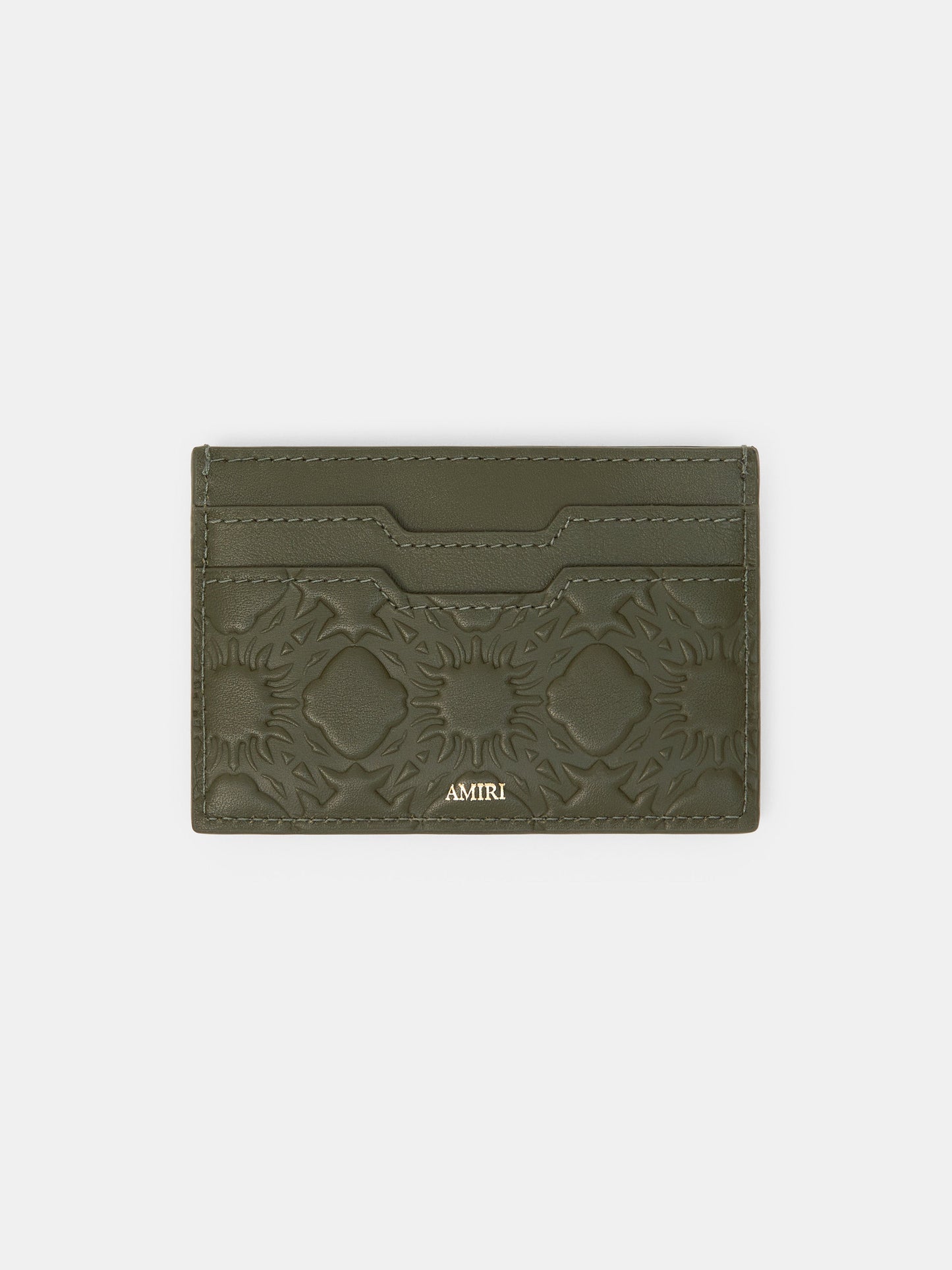 Ma Quad Leather Card Holder - Dark Sage | Amiri Great Deal
