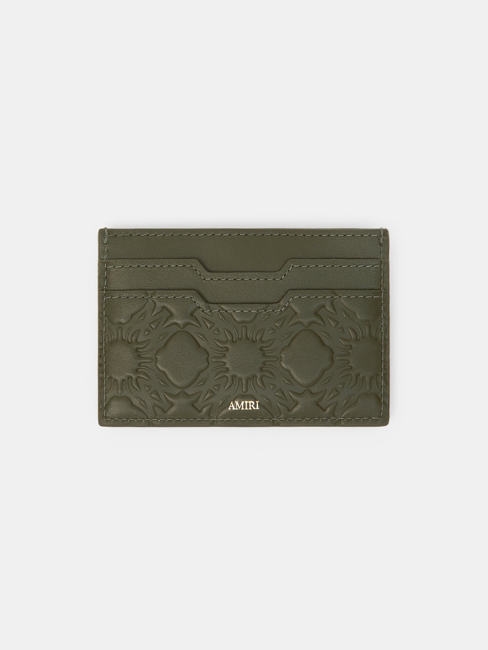 Ma Quad Leather Card Holder - Dark Sage | Amiri Great Deal