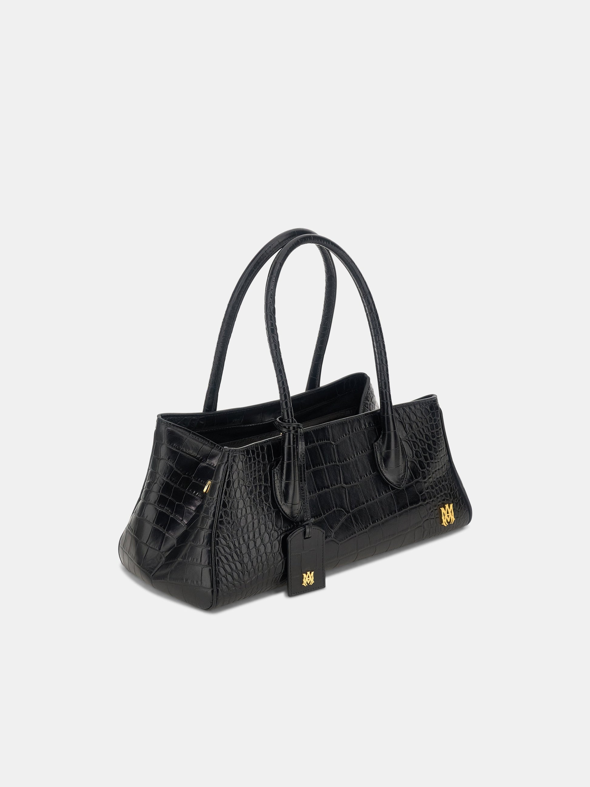 Embossed Croc Honey 40 Shoulder - Black | Amiri Featured
