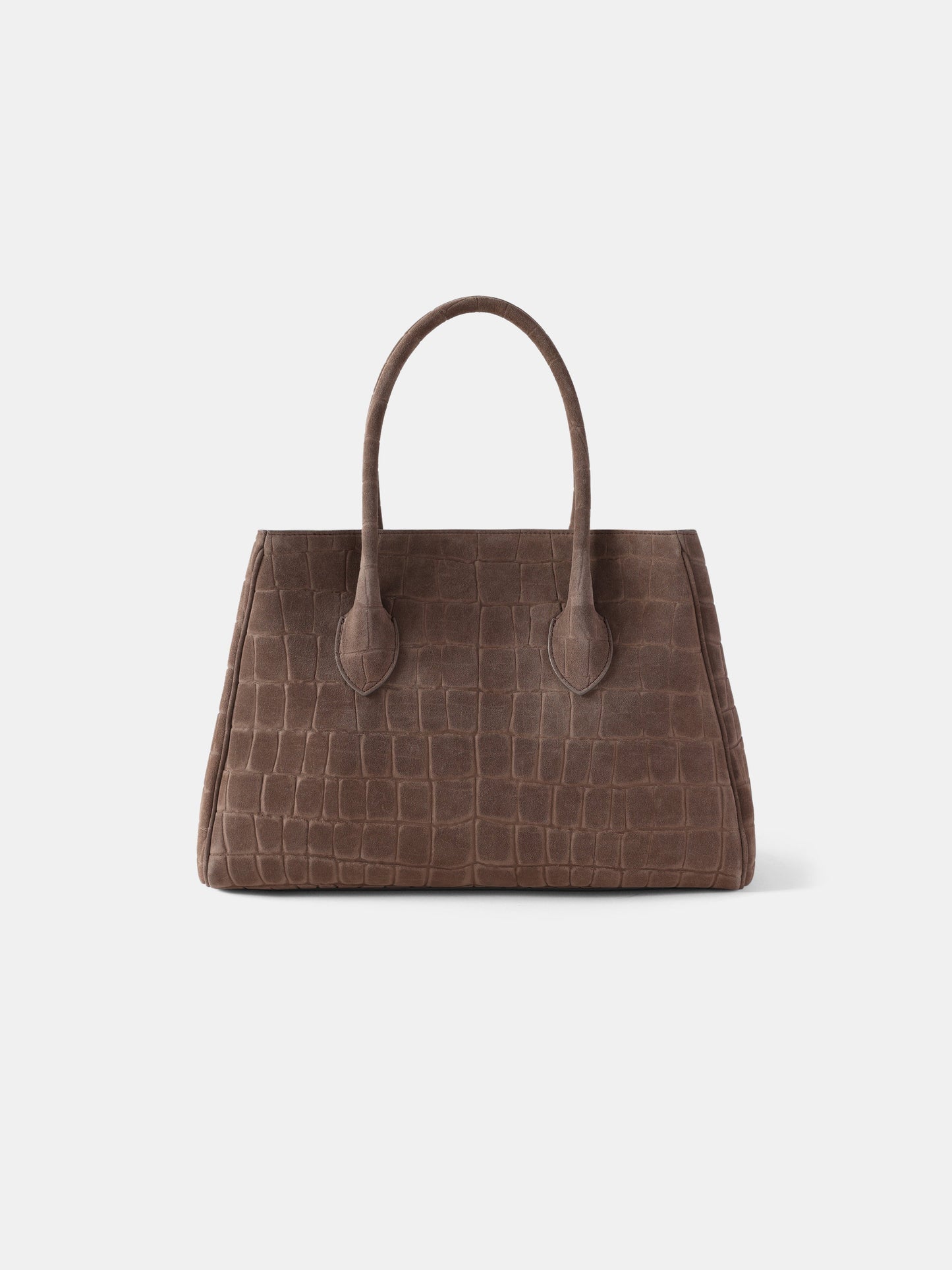 Suede Croc Honey 40 Tote - Dark Brown | Amiri Value