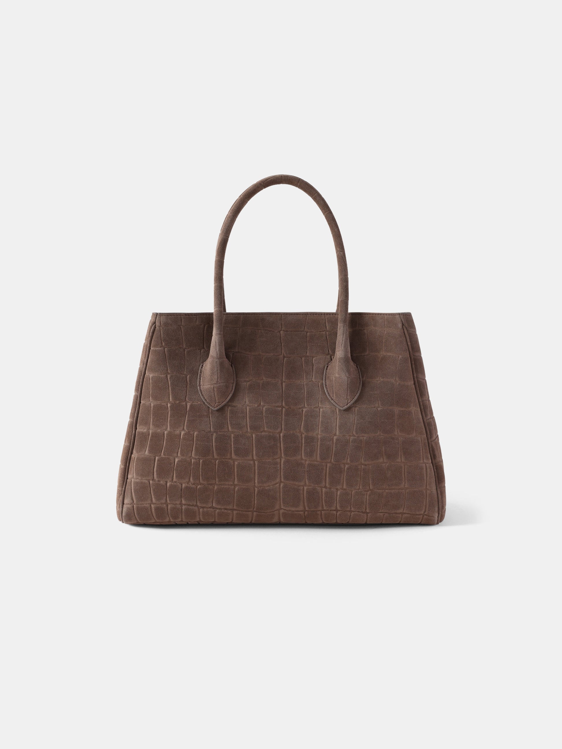 Suede Croc Honey 40 Tote - Dark Brown | Amiri Value