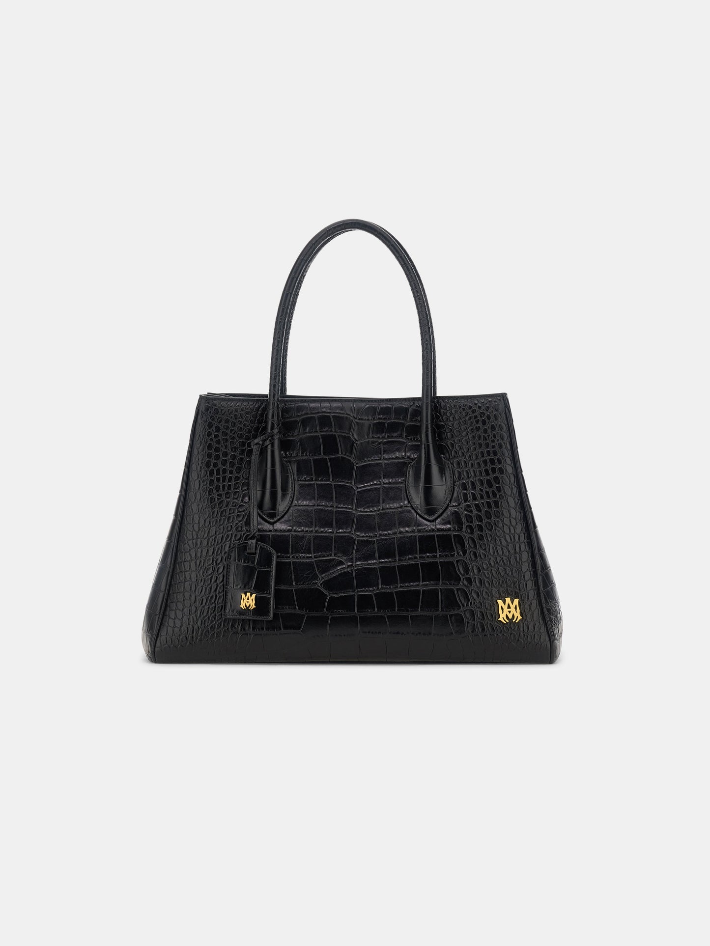 Embossed Croc Honey 40 Tote - Black | Amiri Affordable