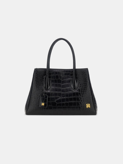 Embossed Croc Honey 40 Tote - Black | Amiri Affordable