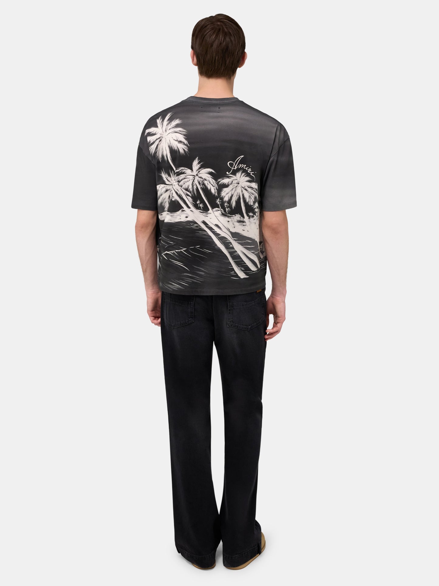 Palms Oversized Tee - Black | Amiri Special Offer