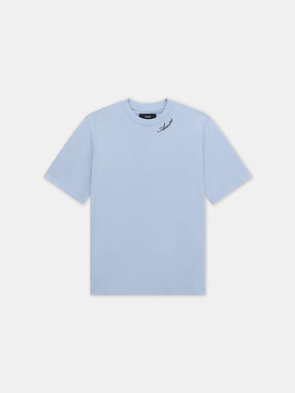 Amiri Script Tee - Skyline Blue | Amiri Best Seller