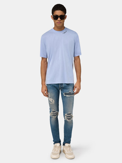 Amiri Script Tee - Skyline Blue | Amiri Best Seller