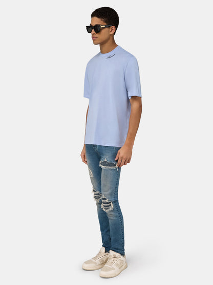 Amiri Script Tee - Skyline Blue | Amiri Best Seller
