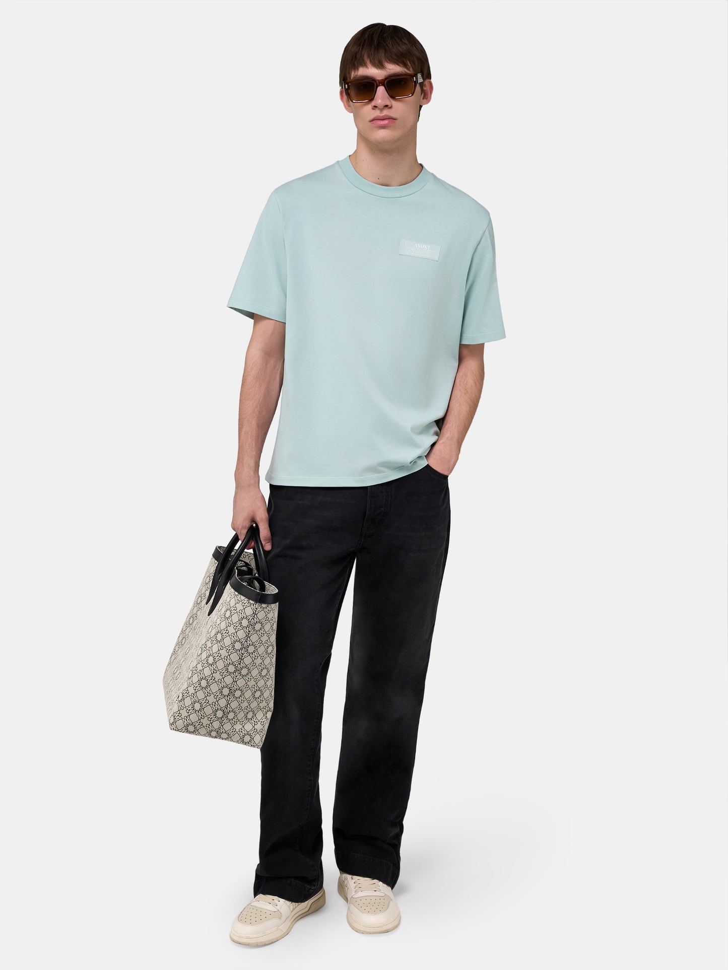 Amiri Spirit Tee - Powder Teal | Amiri Sale