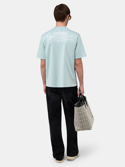 Amiri Spirit Tee - Powder Teal | Amiri Sale