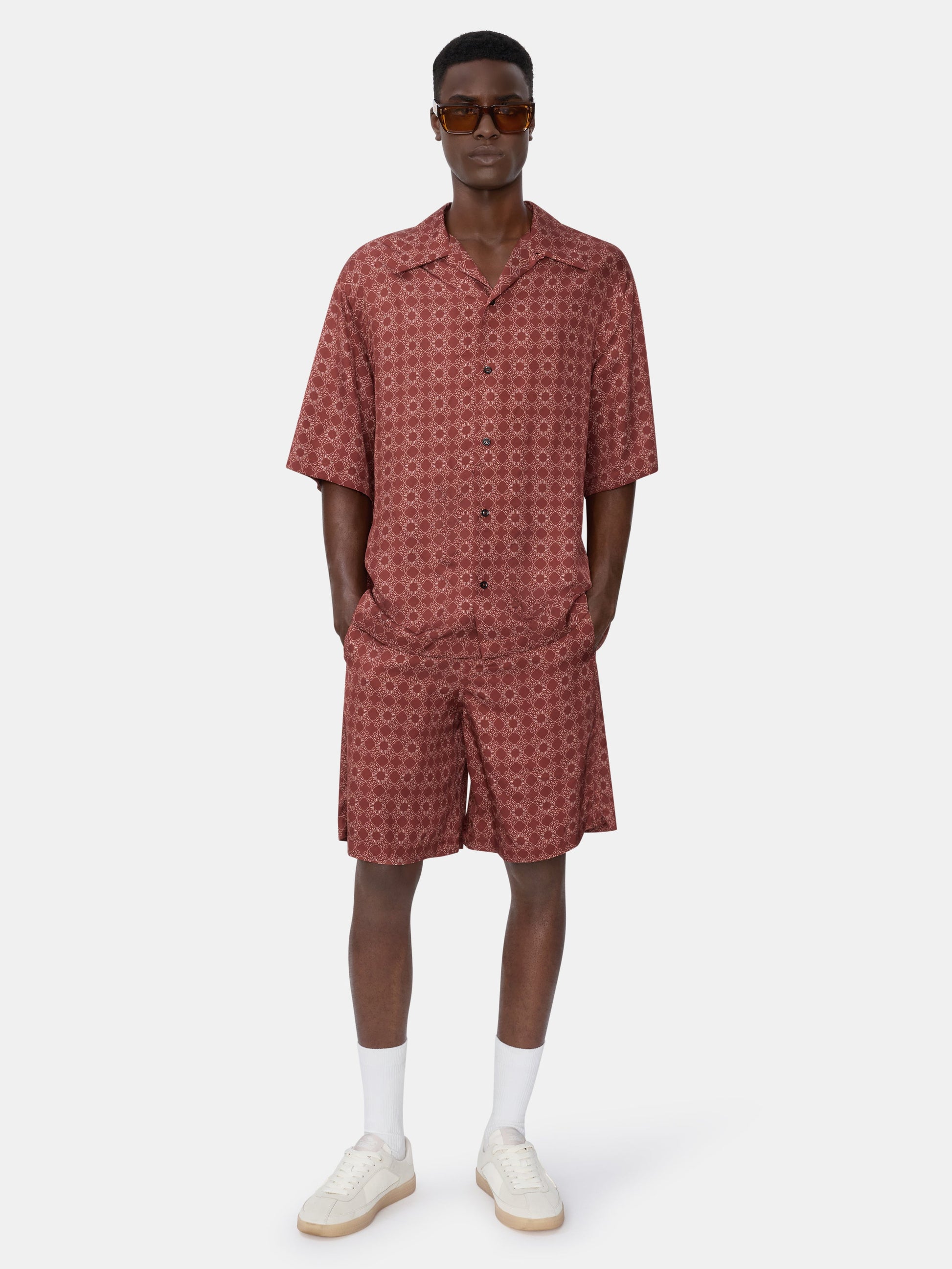 Ma Quad Camp Shirt - Terracotta | Amiri Great Deal
