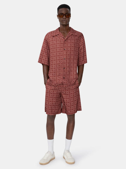 Ma Quad Camp Shirt - Terracotta | Amiri Great Deal