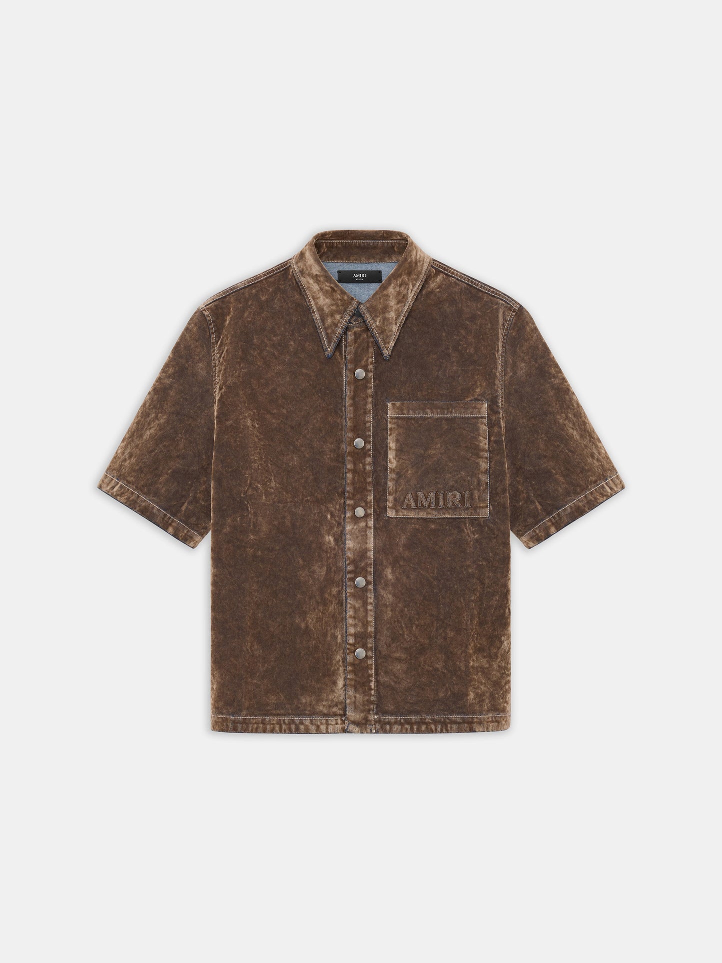 Velvet Camp Shirt - Tan | Amiri Featured